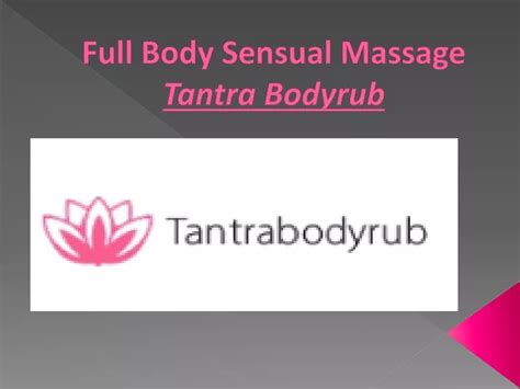 Full Body Sensual Massage Sexual massage Tokuyama